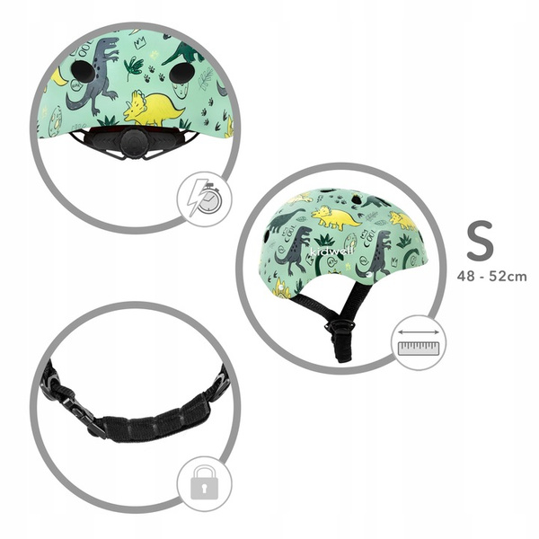 Kask ochronny Kidwell ORIX Plus Dino S rower hulajnoga