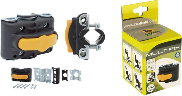 BELLELLI B-One Standard fotelik rowerowy na ramę szary