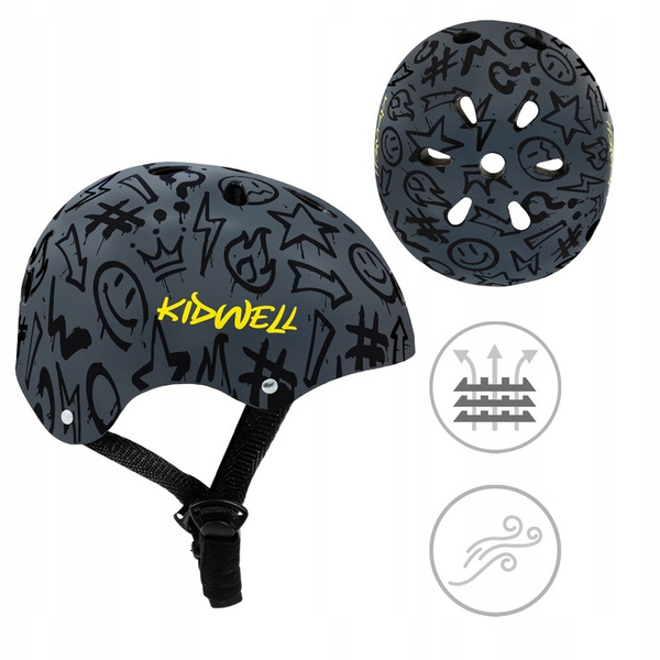 Kask ochronny Kidwell ORIX Plus Graffiti M rower hulajnoga