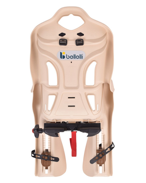BELLELLI B-One Clamp fotelik rowerowy na bagażnik beżowy