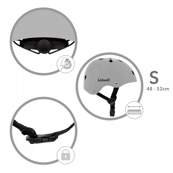 KASK Kidwell ORIX II Grey Mat S rower hulajnoga