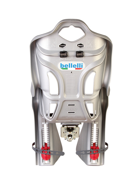 BELLELLI B-One Standard fotelik rowerowy na ramę srebrny