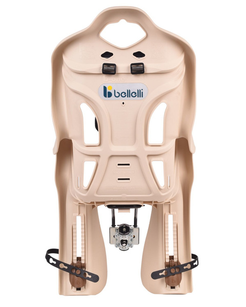 BELLELLI B-One Standard fotelik rowerowy na ramę beżowy