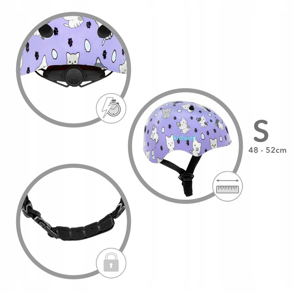 Kask ochronny Kidwell ORIX Plus Kitty S rower hulajnoga