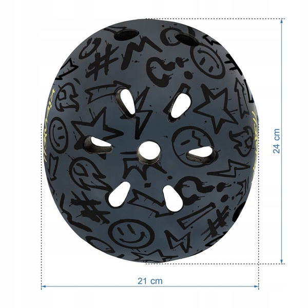 Kask ochronny Kidwell ORIX Plus Graffiti M rower hulajnoga